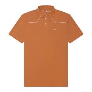 NEW TEXAS STANDARD men's lariat western polo in burnt orange